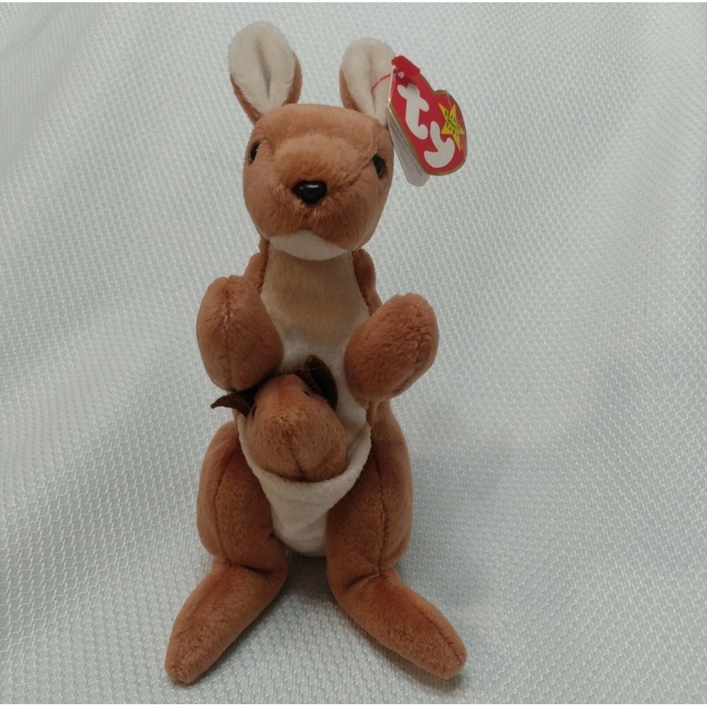 Ty Beanie Babies Pouch the kangaroo retired 1996‎ excellent condition